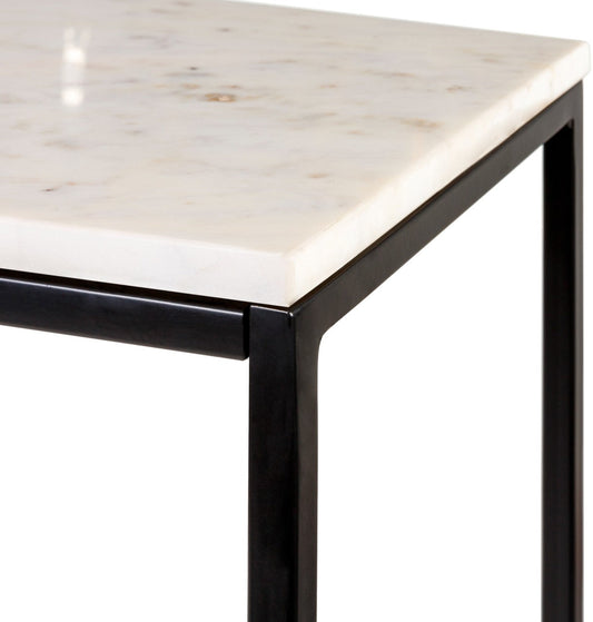 Miehikkala White Console Table